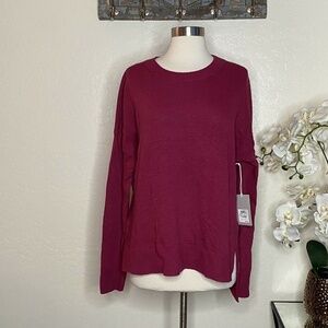 Chelsea28 NWT Womens Sweater Syrah Pullover